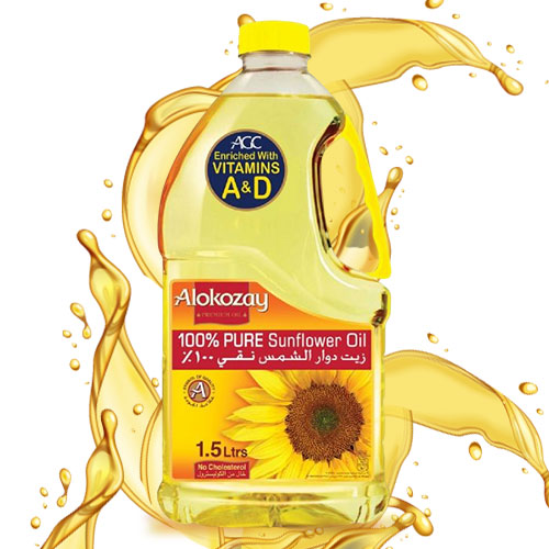 Alokozay 100% Pure Sunflower Oil – 1.5 Liters